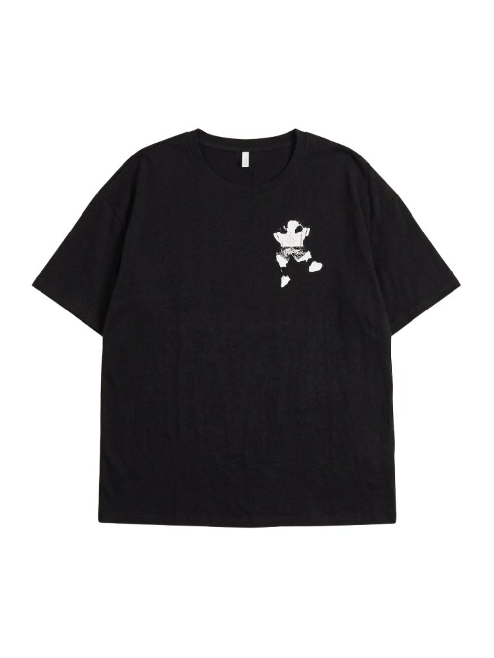 NWOT Black Graphic Collage T-Shirt Birds of a Feather Wildflower Oversized | XL